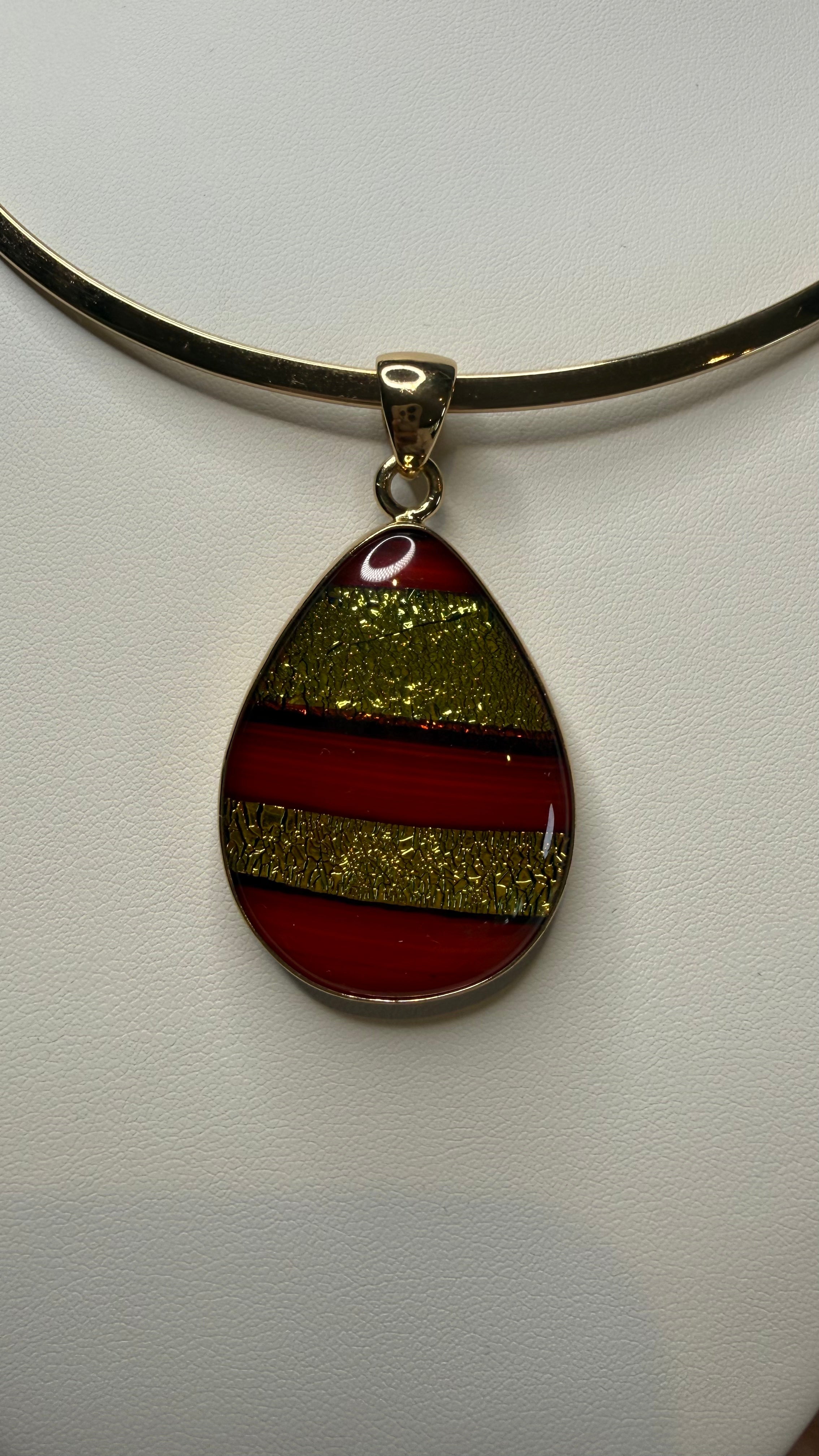 Dichroic Glass Pendant in Alchemia