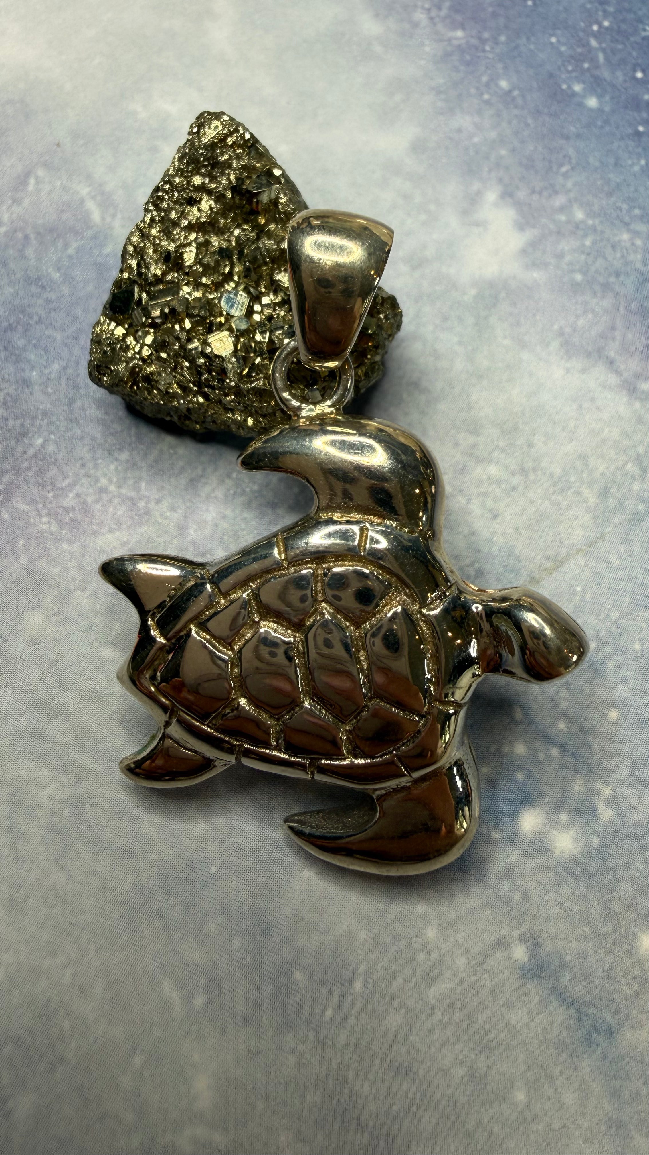Sterling Silver Sea Turtle Pendant