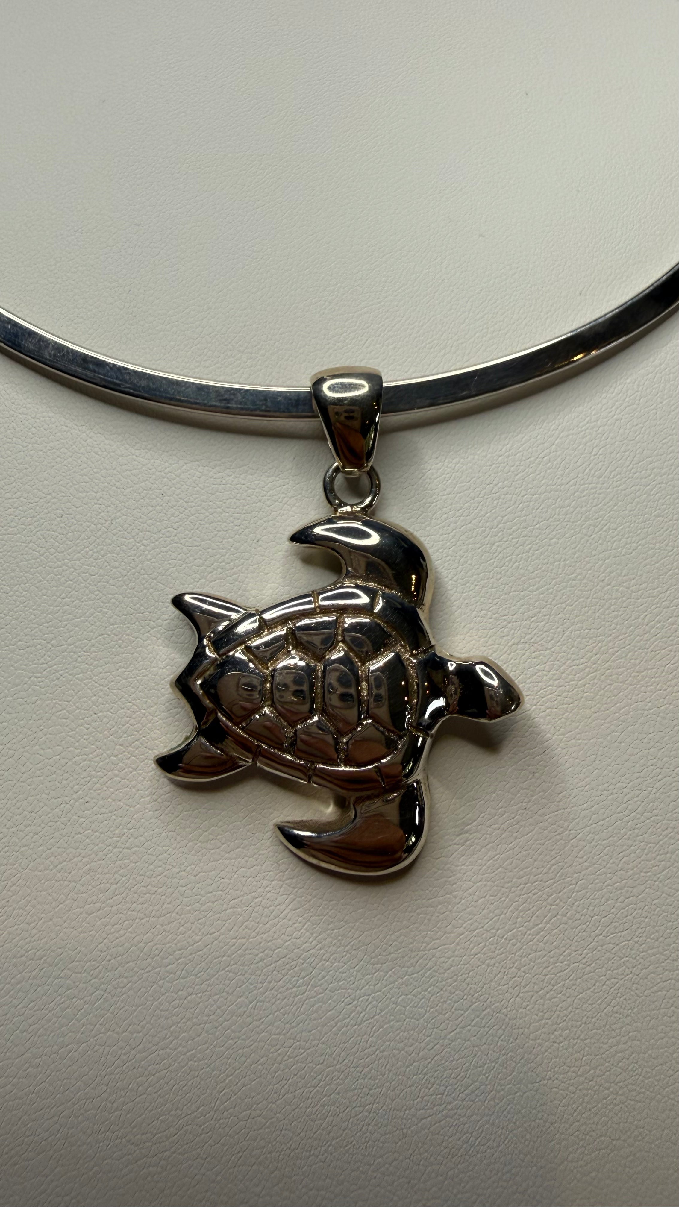 Sterling Silver Sea Turtle Pendant