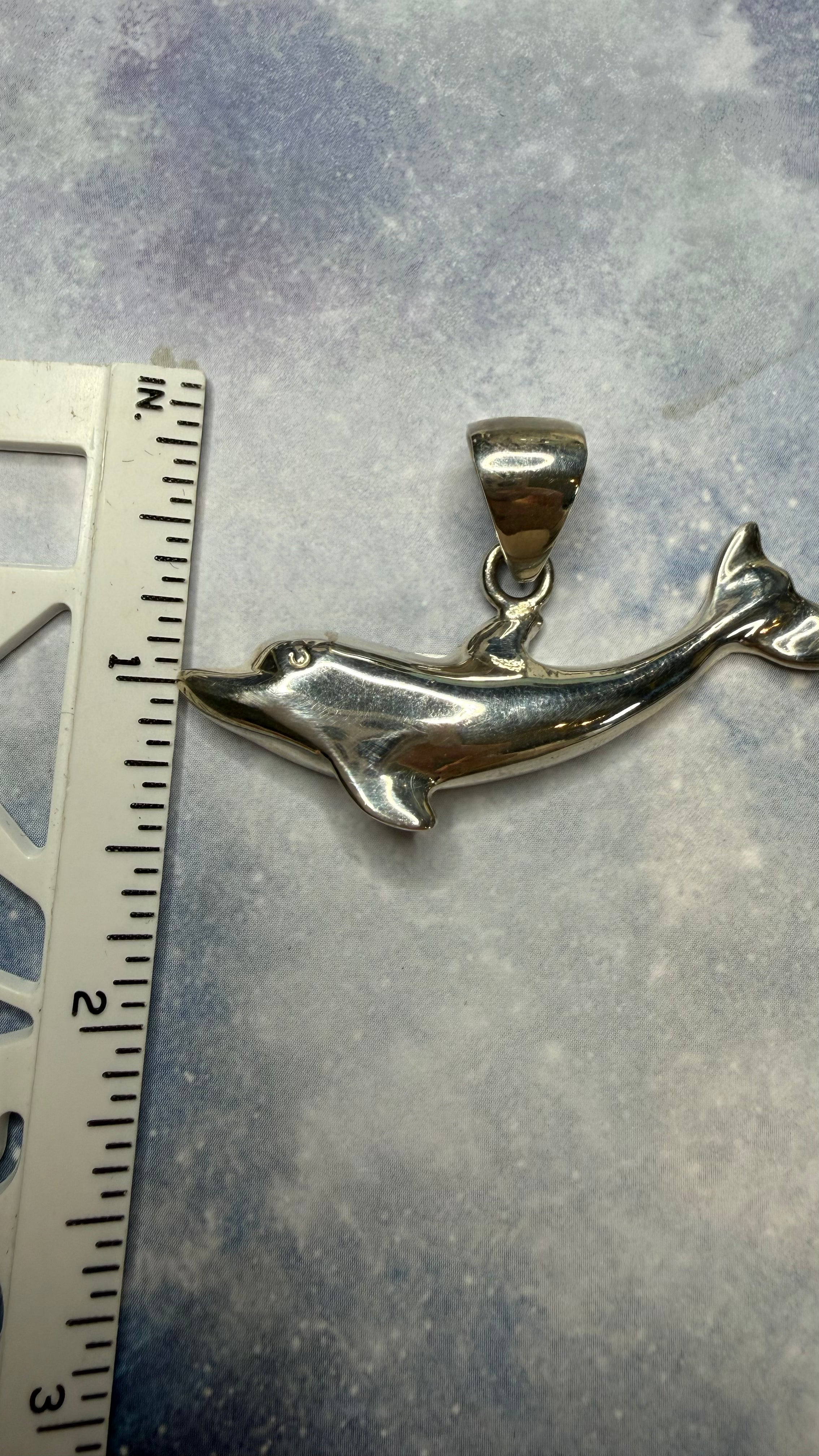Sterling Silver Dolphin Pendant