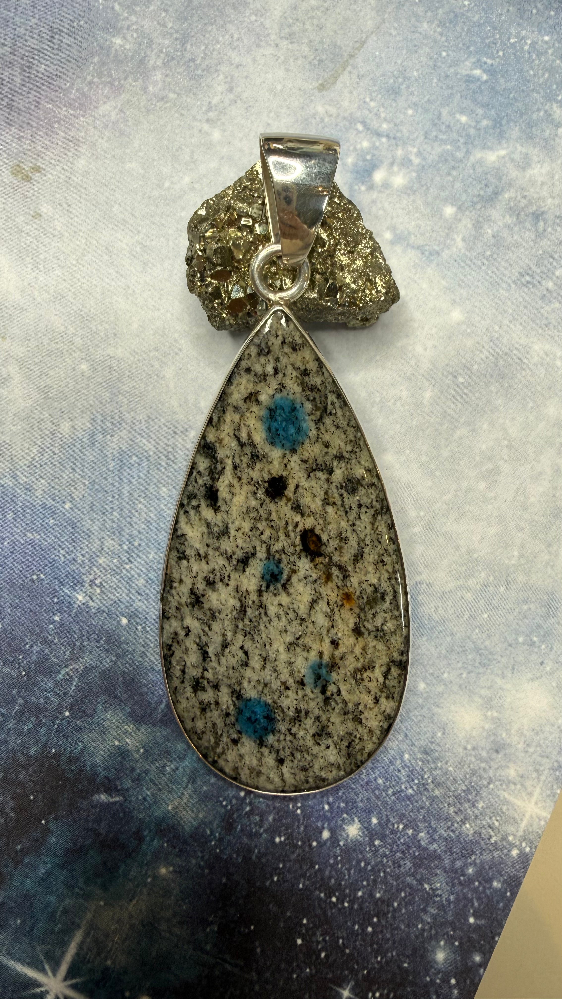 Sterling Silver K2 Jasper Teardrop Pendant